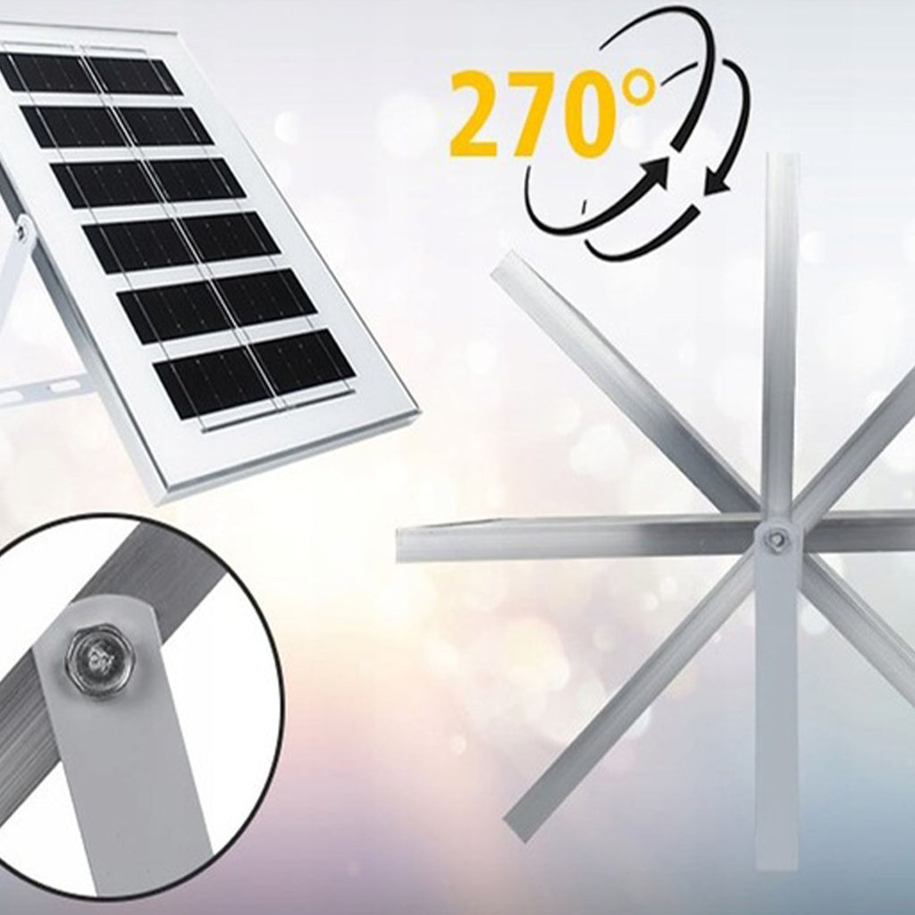 Erőteljes napelemes lámpa, alkonyatérzékelő, távirányító, Vögler Professional 1500W